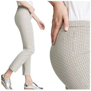 Theory Classic Skinny Pants Multi Viscose Plaid Size 4
